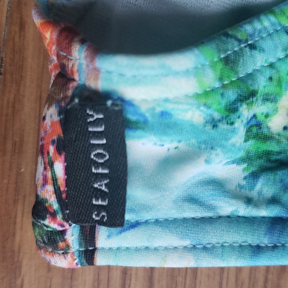 Seafolly Australia Tropical Print Bikini Swim Bottom Women's Size 8 - Picture 4 of 8